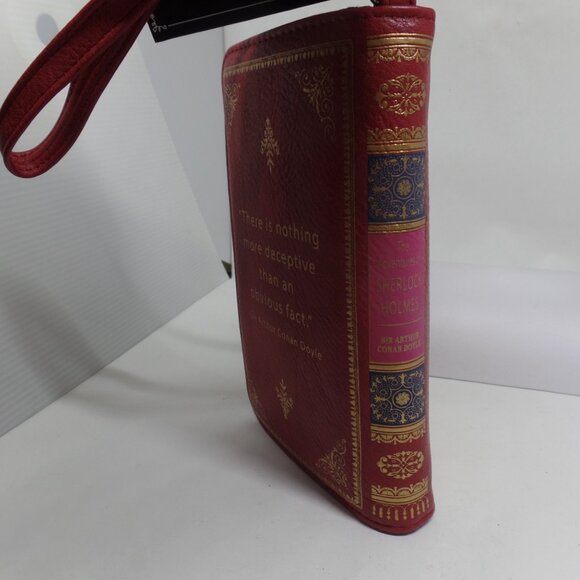 SHERLOCK HOLMES RED WALLET WRISTLET-NEW! - Picture 3 of 4